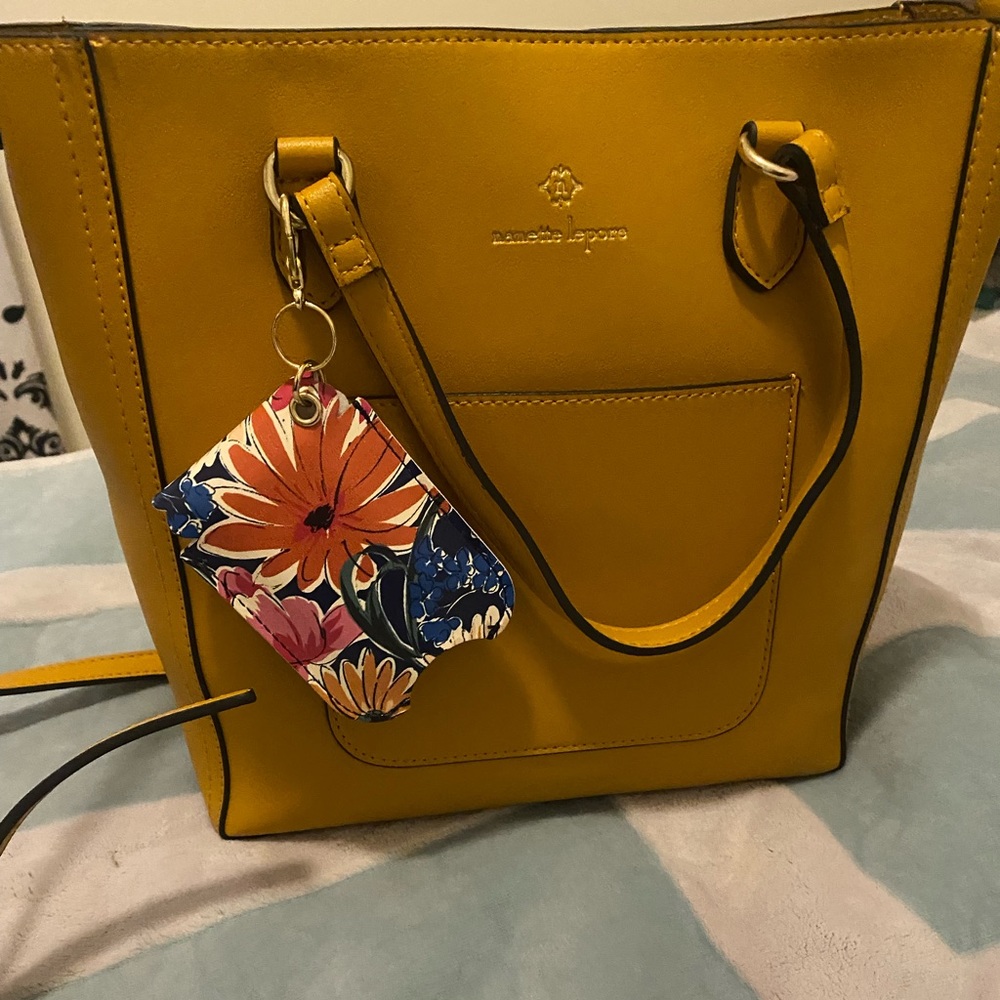 Mustard satchel handbag barely used from TJ Max